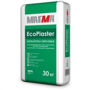 Гипсовая штукатурка 'EcoPlaster' (30 кг) МАГМА